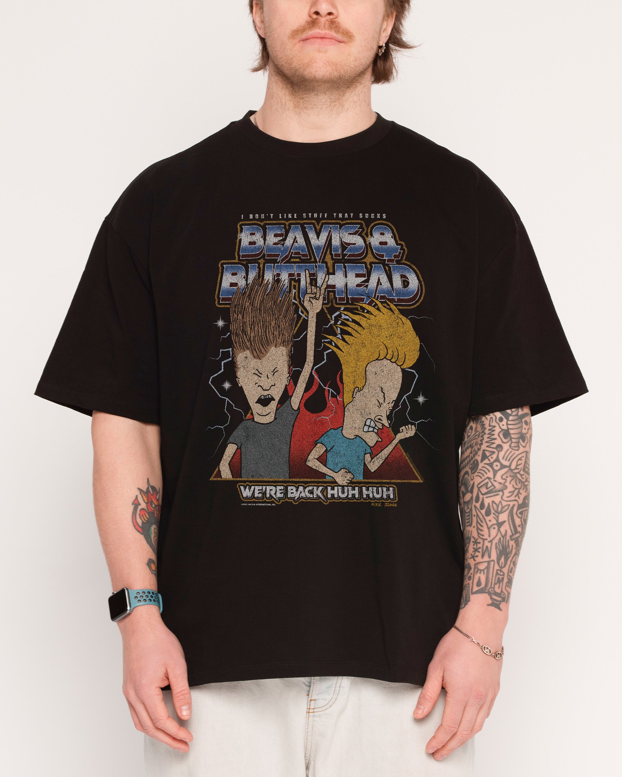 Heh Heh Metalheads Oversized Tee