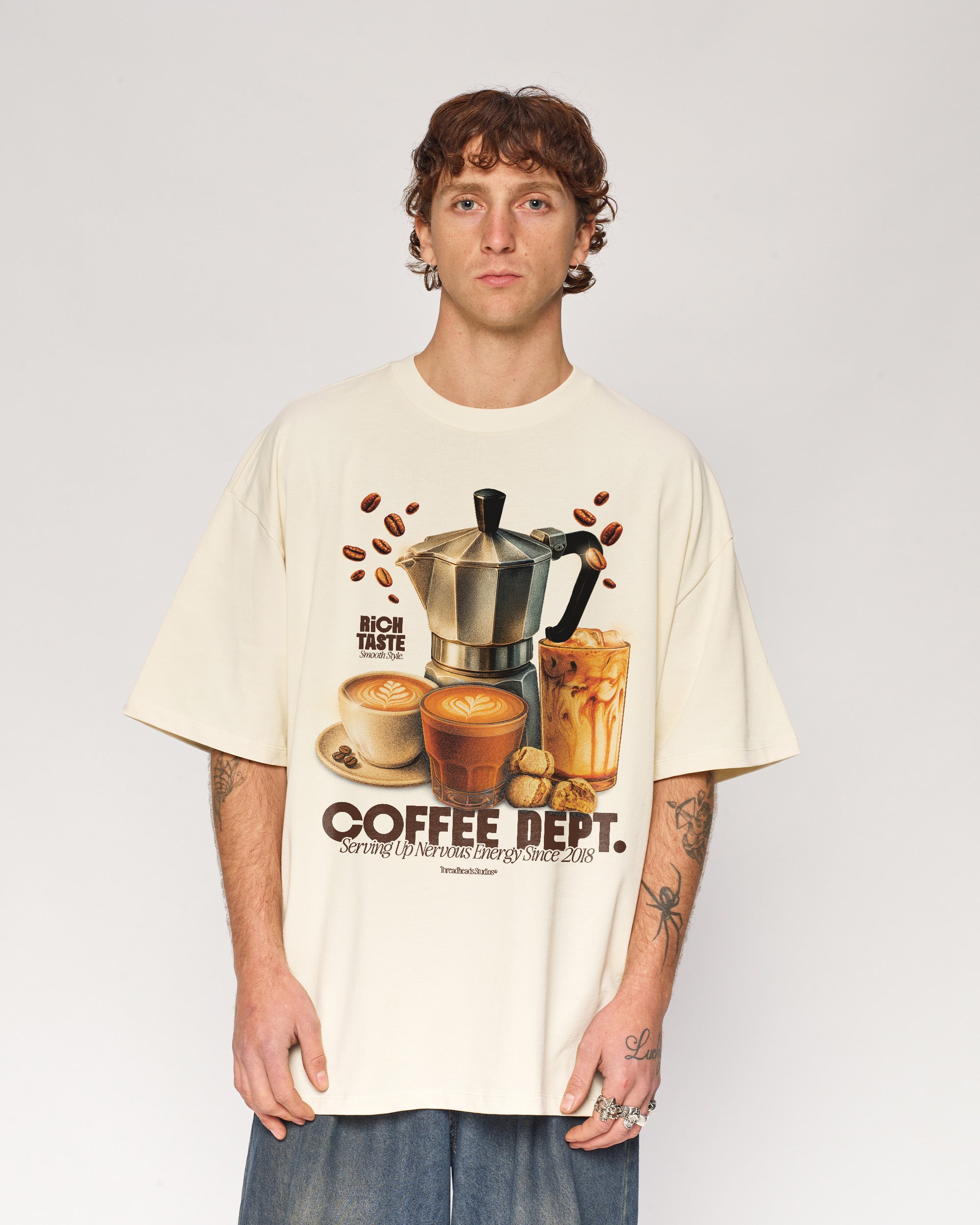 Coffee Dept Oversized Tee