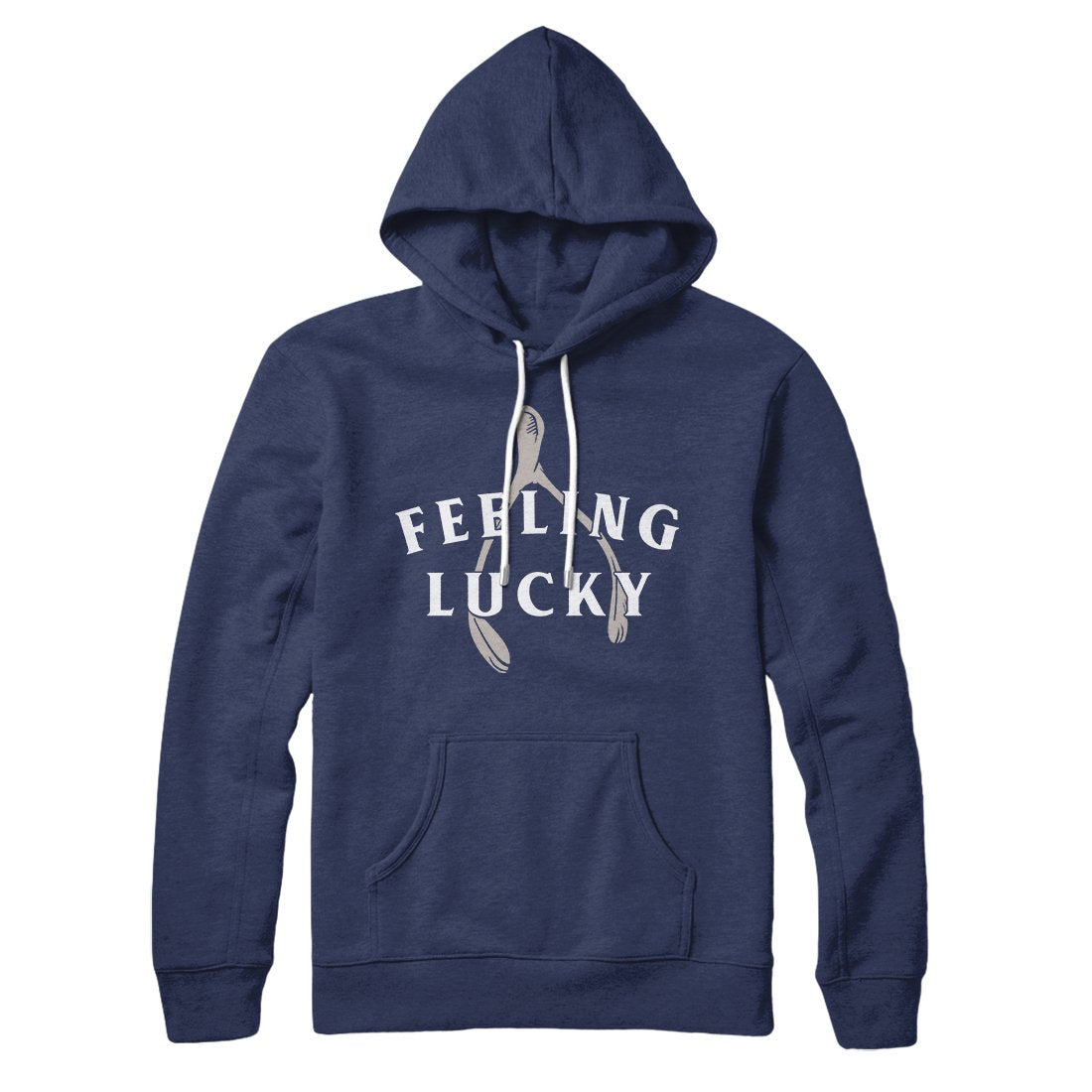 Feeling Lucky Unisex Pullover Hoodie - Cotton Polyester Loose Fit