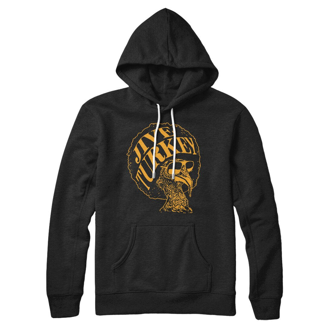 Jive Turkey Unisex Pullover Hoodie - Cotton Polyester Loose Fit Hood Kangaroo Pocket