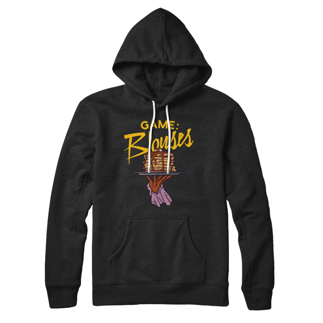 Unisex Cotton Polyester Pullover Hoodie with Hood Drawcords Kangaroo Pocket