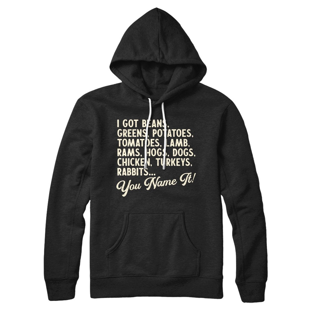 You Name It Unisex Pullover Hoodie - Cotton Polyester Blend, Loose Fit, Kangaroo Pocket